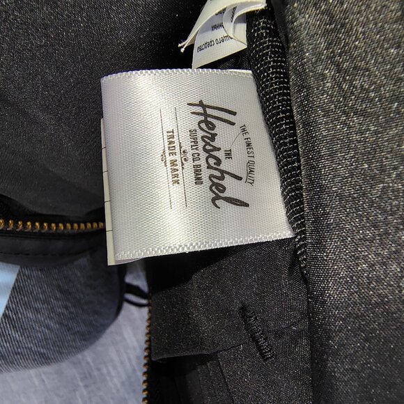 Herschel Mini Backpack Black Gold Trim Stitched - Picture 8 of 11